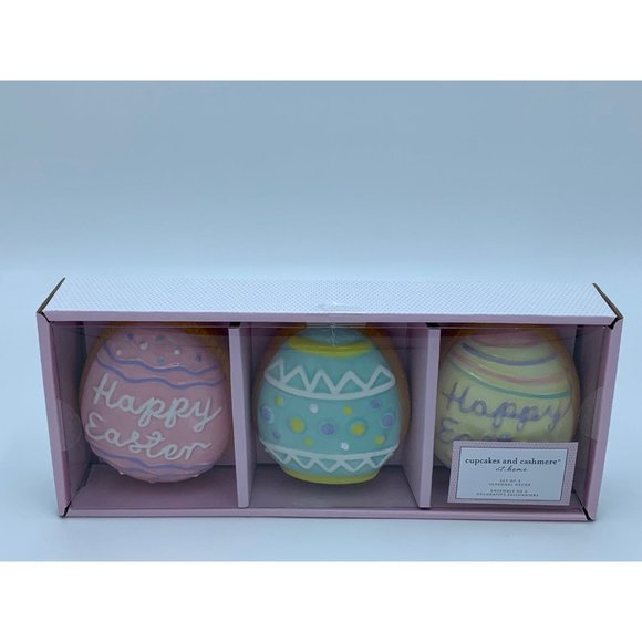 Cupcakes & Cashmere Happy Easter Ceramic Eggs - Picture 1 of 7